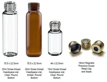 Headspace Screw & Crimp Vials and Accessories - BGB Analytik